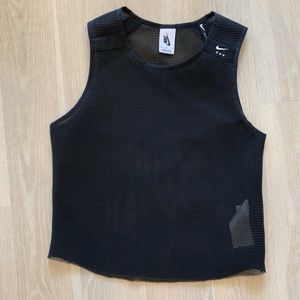 NEW MMW ALYX X NIKE Black Mesh Top Size M